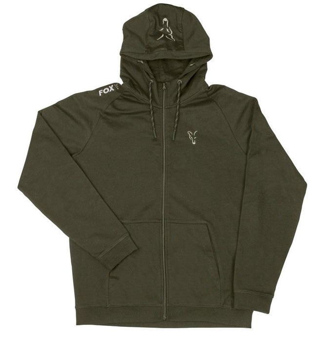 Fox Collection Green & Silver Lightweight Hoodie - Lobbys Tackle