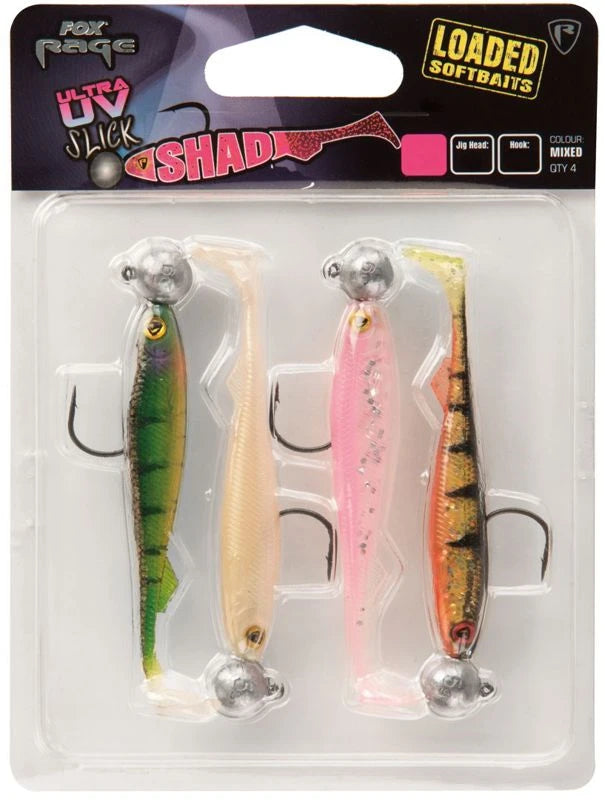 Fox Rage Slick Shad Loaded Lure Pack