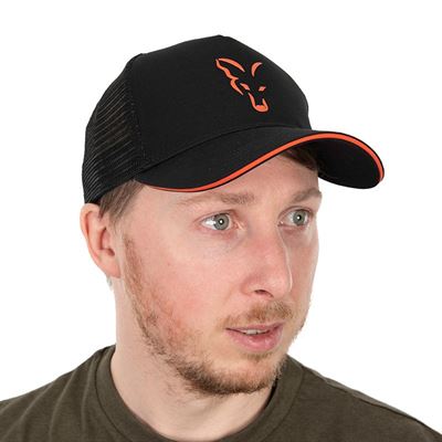 Fox Trucker Cap Black & Orange