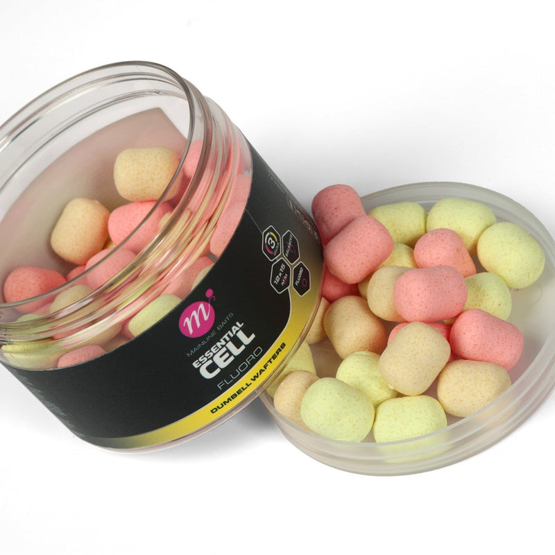 Mainline Fluoro Dumbell Wafters 15mm PYW Mix