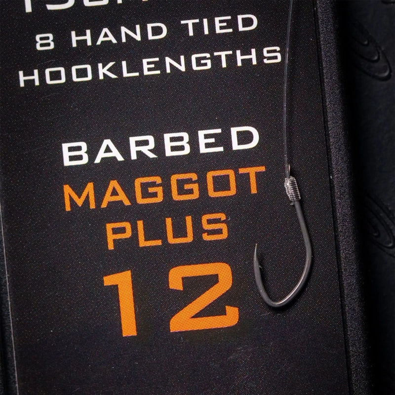 Drennan Acolyte Barbed Maggot Plus Hooklength Plate 6inch