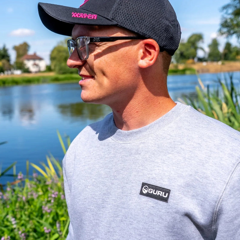 Guru Patch Crewneck Sweatshirt Grey