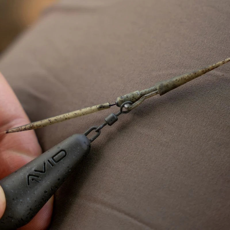 Avid Carp Outline Flecktone Fused Lead QC Clips