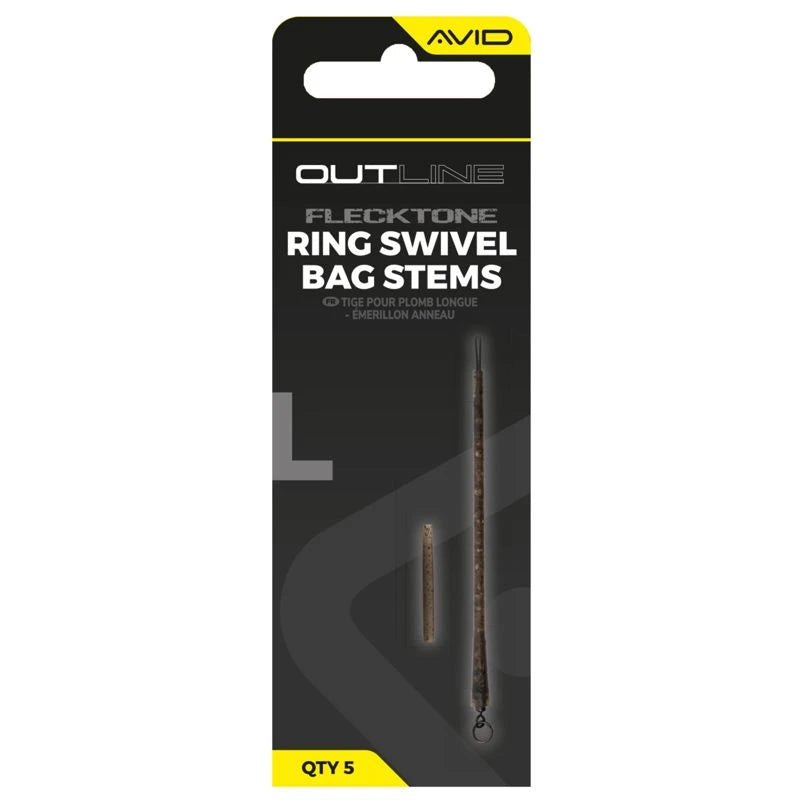 Avid Carp Outline Flecktone Ring Swivel Bag Stems
