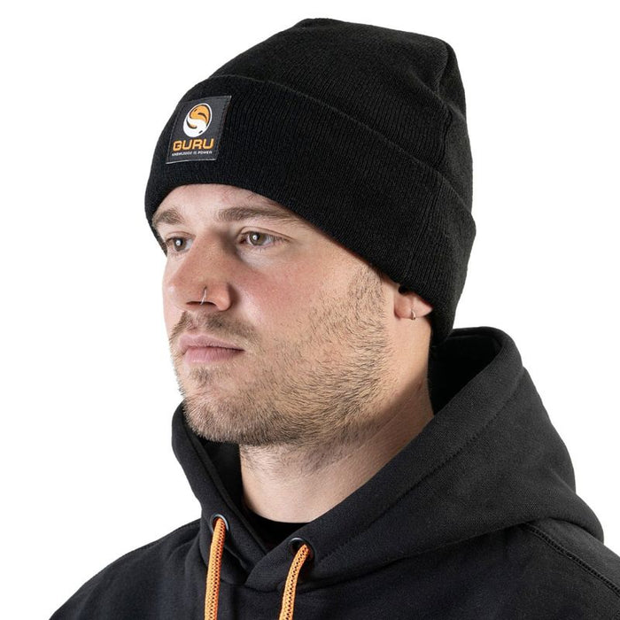 Guru Black Patch Beanie