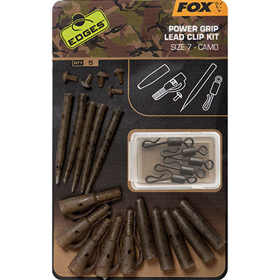 Fox EDGES Camo Power Grip Lead Clip Kit