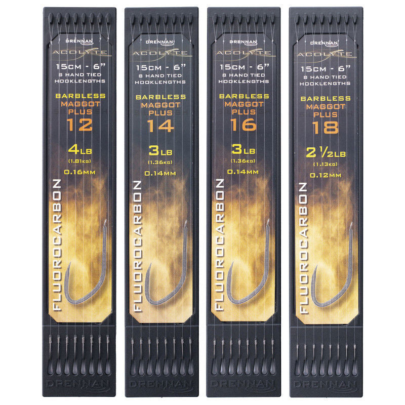 Drennan Acolyte Barbless Maggot Plus Hook Plate