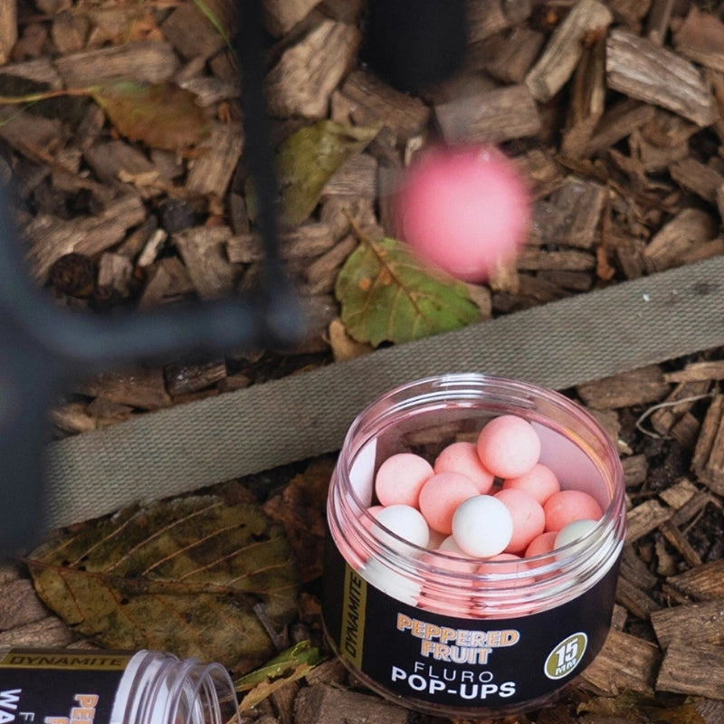 Dynamite Baits Peppered Fruit Fluro Pop-Ups 15mm