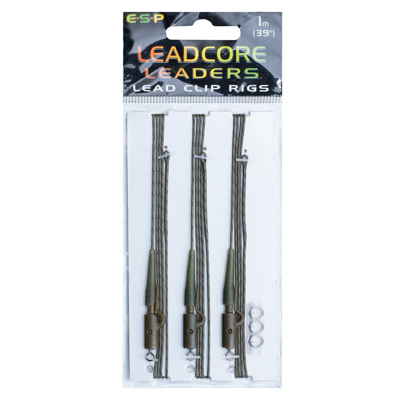 ESP Leadcore Leaders Lead Clips 1.0m
