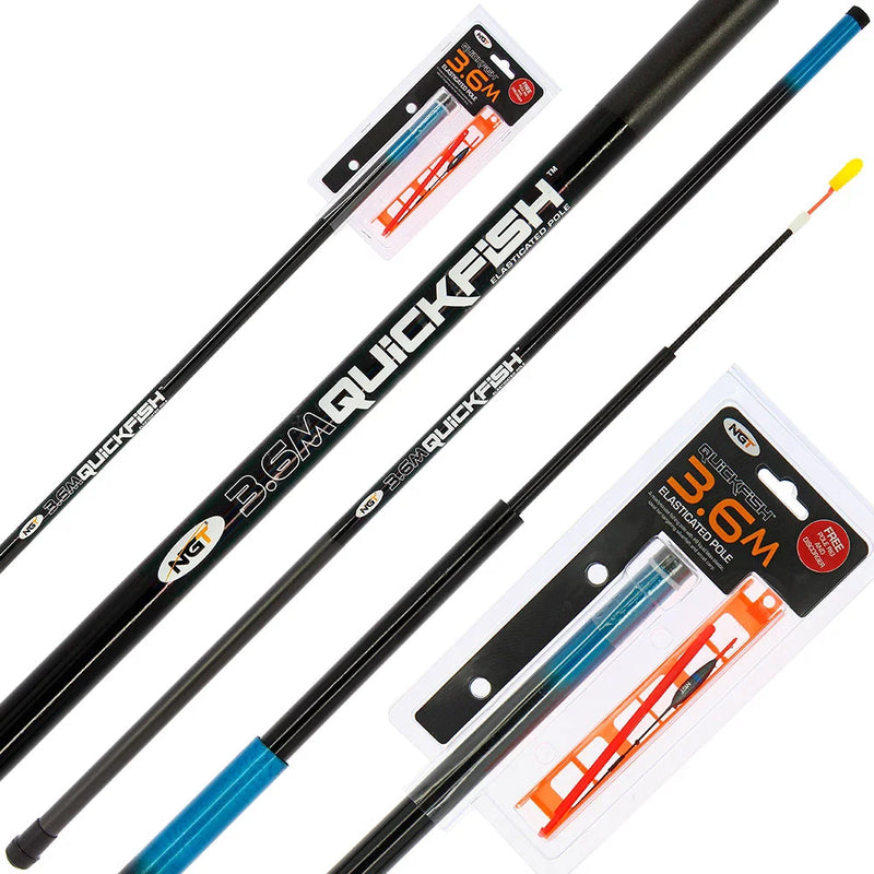 NGT Quickfish Elasticated Pole 3.6m Combo