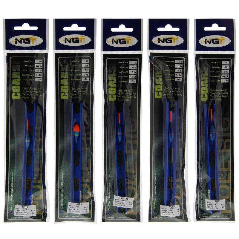NGT Ready Tied Coarse Pole Rigs