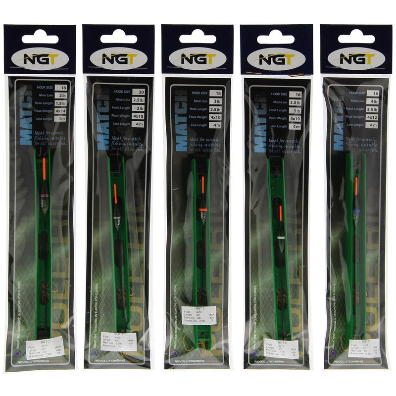 NGT Ready Tied Match Pole Rigs