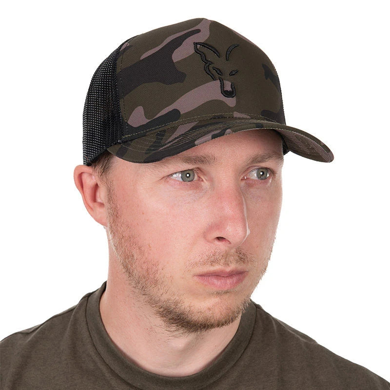 Fox Black Camo Trucker Cap