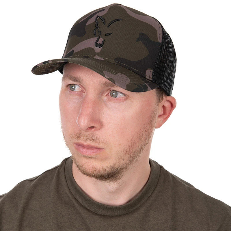 Fox Black Camo Trucker Cap