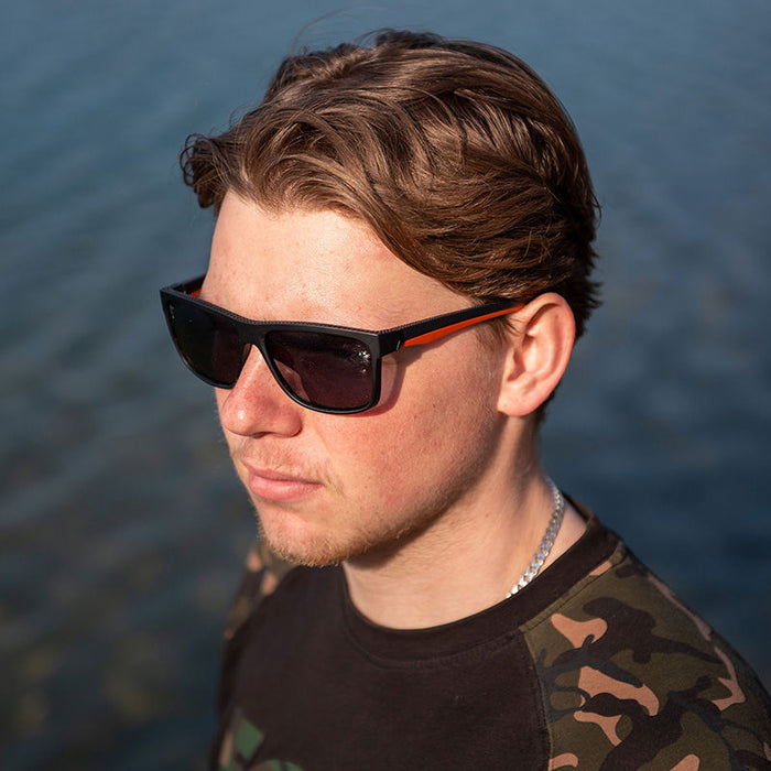 Fox Black Orange Shades Grey Lens