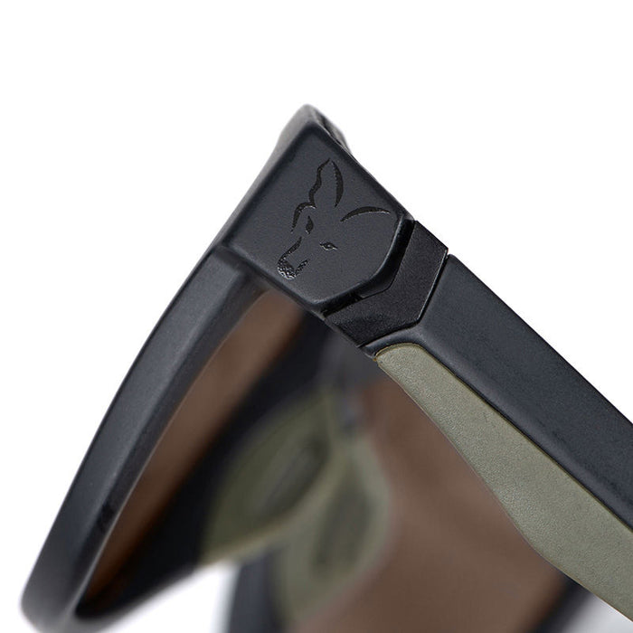 Fox Green Black Shades Brown Lens