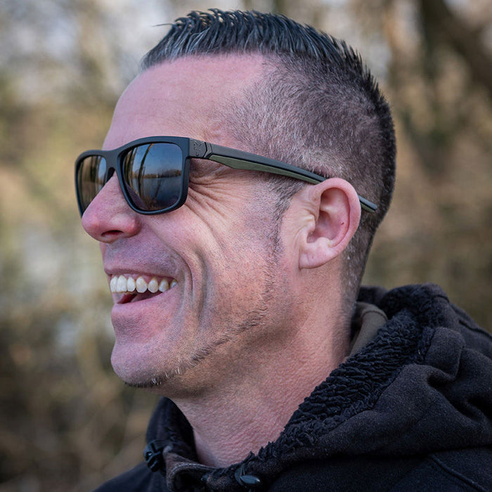 Fox Green Black Shades Brown Lens