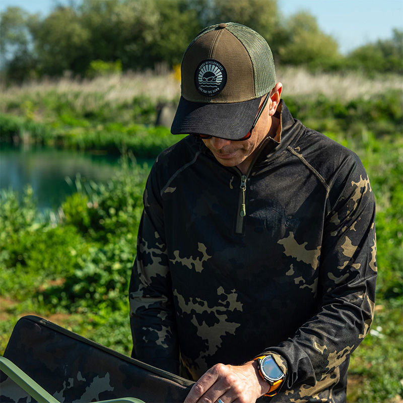 Korda Dawn Black Trucker Cap