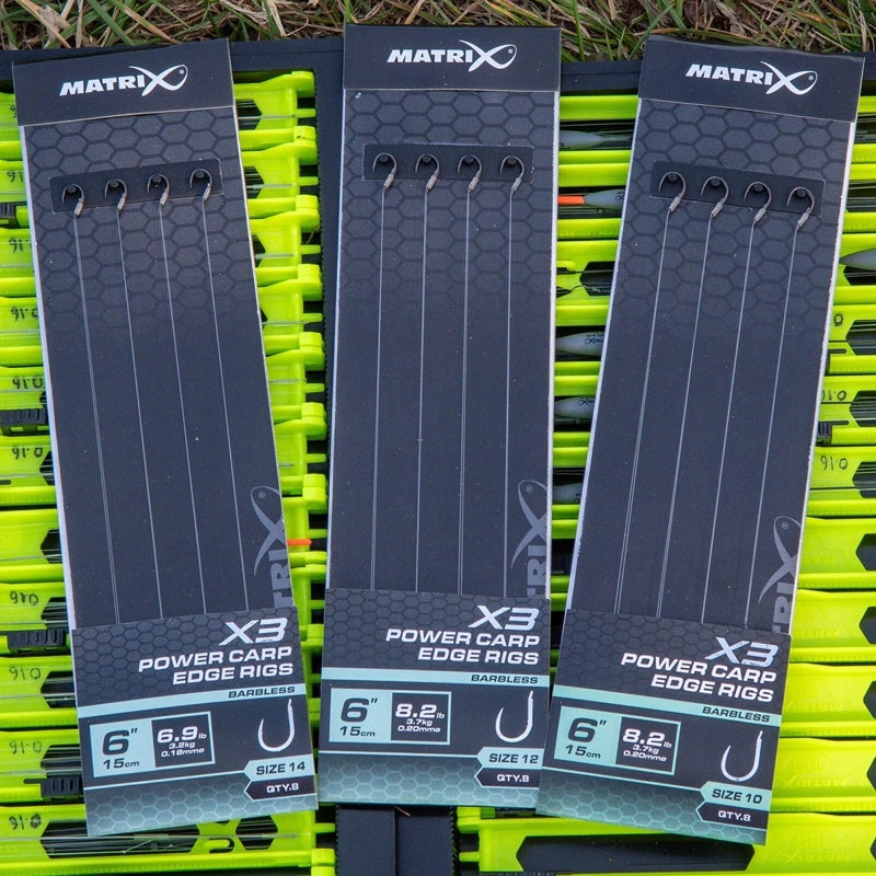 Matrix X3 Power Carp Edge Rigs 15cm