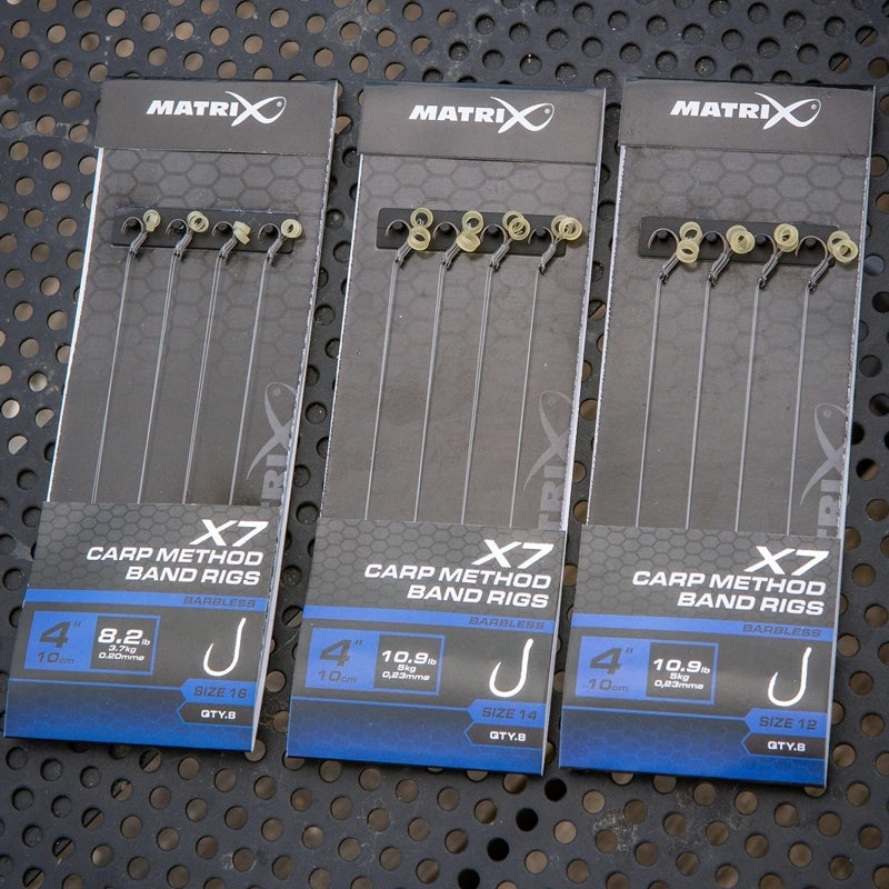 Matrix X7 Carp Method Band Rigs 10cm