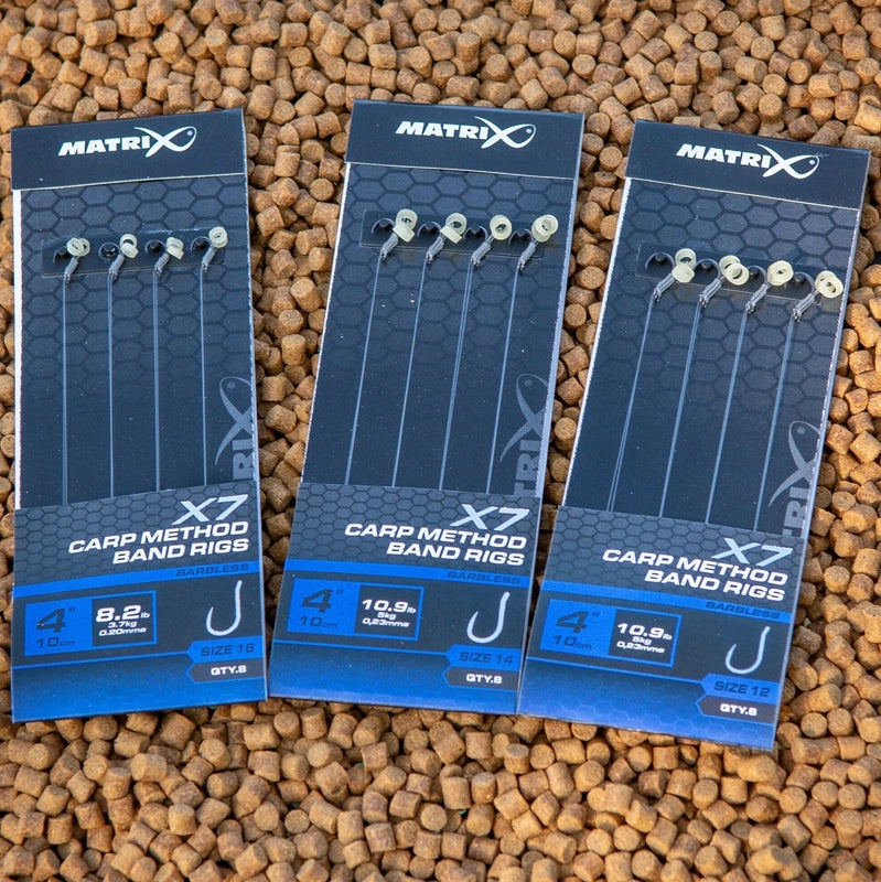 Matrix X7 Carp Method Band Rigs 10cm