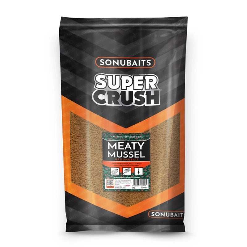 Sonubaits Supercrush Meaty Mussel Mix Goundbait 2kg