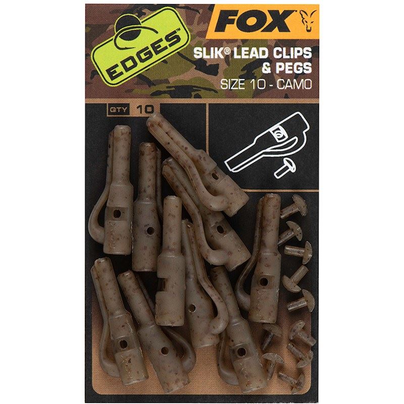 Fox EDGES™ Camo Safety Lead Clip & Pegs