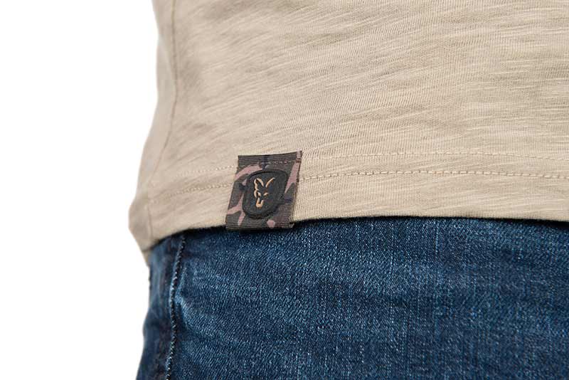 Fox LW Khaki Large Print Tee Shirt