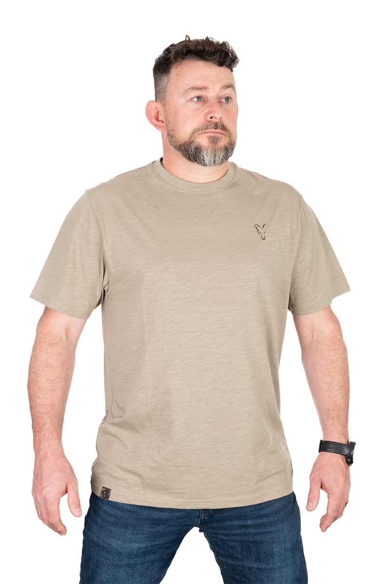 Fox LW Khaki Large Print Tee Shirt