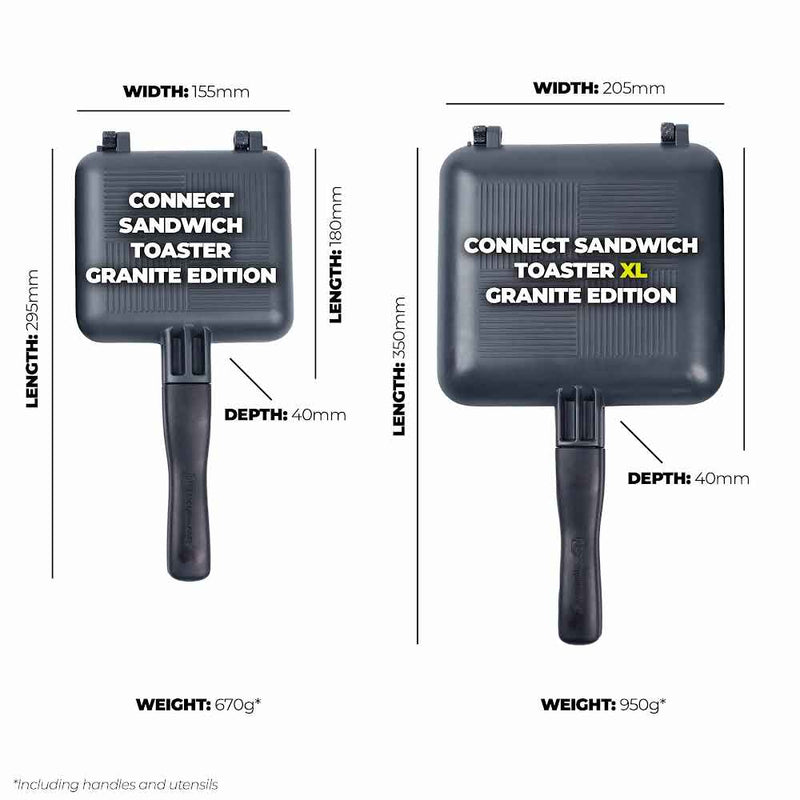 RidgeMonkey Connect Sandwich Toaster XL Granite Edition