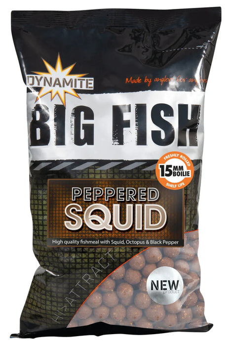 Dynamite Baits Peppered Squid Boilies 15mm