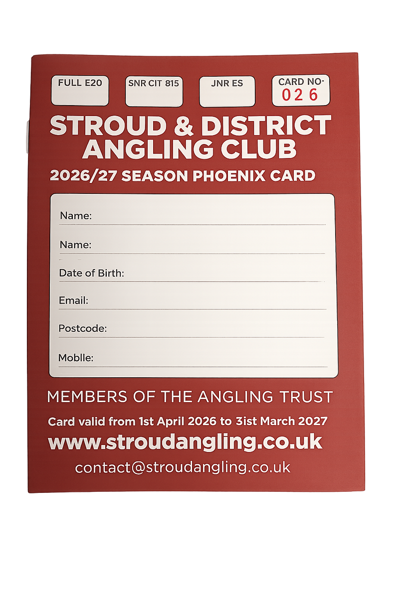Stroud & District Angling Club 2026/27 Phoenix Card