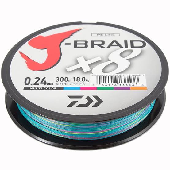 Daiwa J-Braid X8 300m Multicolour