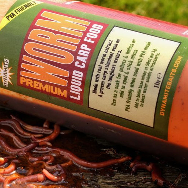 Dynamite Baits Worm Liquid Carp Food 1ltr