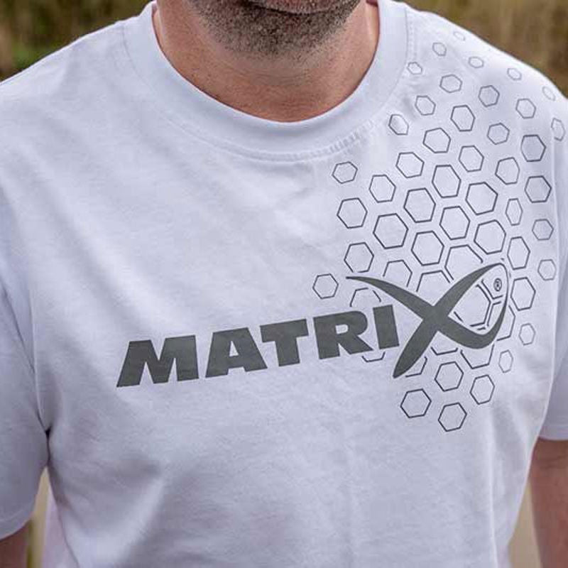 Matrix White Hex Print T-Shirt