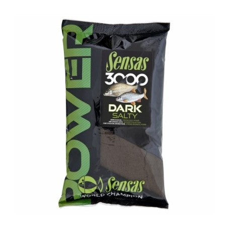 Sensas 3000 Power Dark Salty Groundbait 1kg