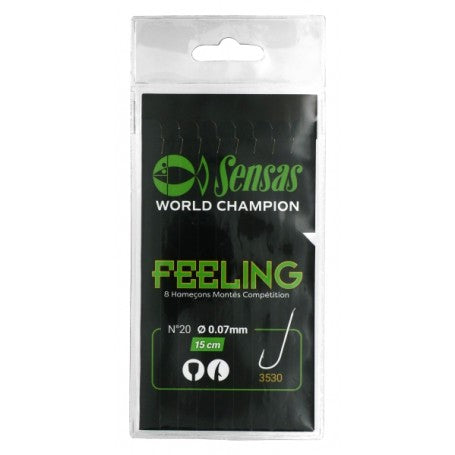 Sensas Feeling 3530 Bronze Hooks To Nylon