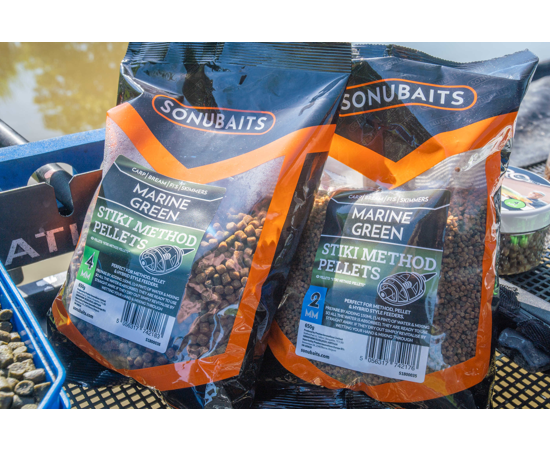 Sonubaits Marine Green Stiki Method Pellets 650g