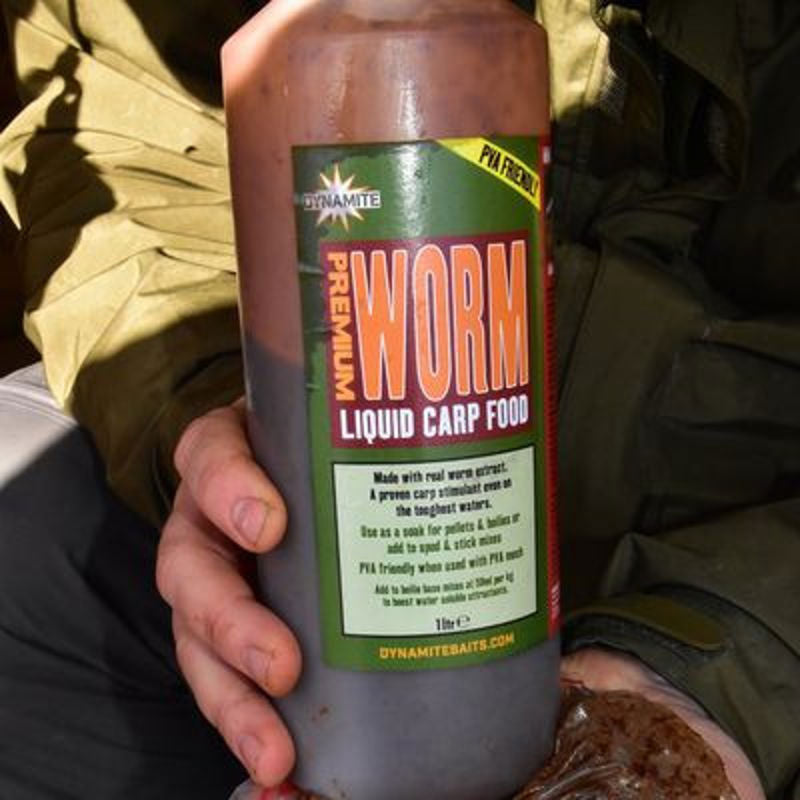 Dynamite Baits Worm Liquid Carp Food 1ltr