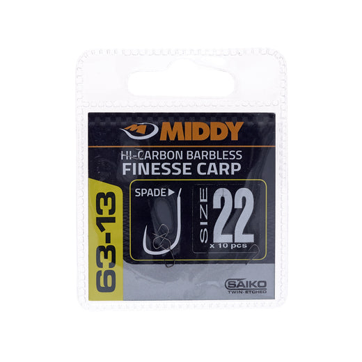 Middy 63-13 Finesse Carp Spade Hooks 22s
