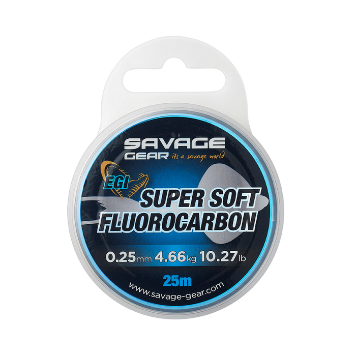 Savage Gear Super Soft Fluorocarbon EGI 25m
