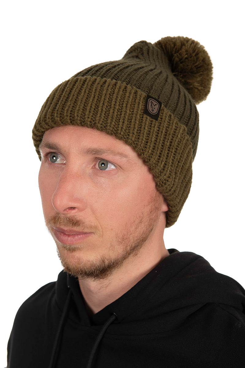 Fox Heavy Olive Bobble Hat