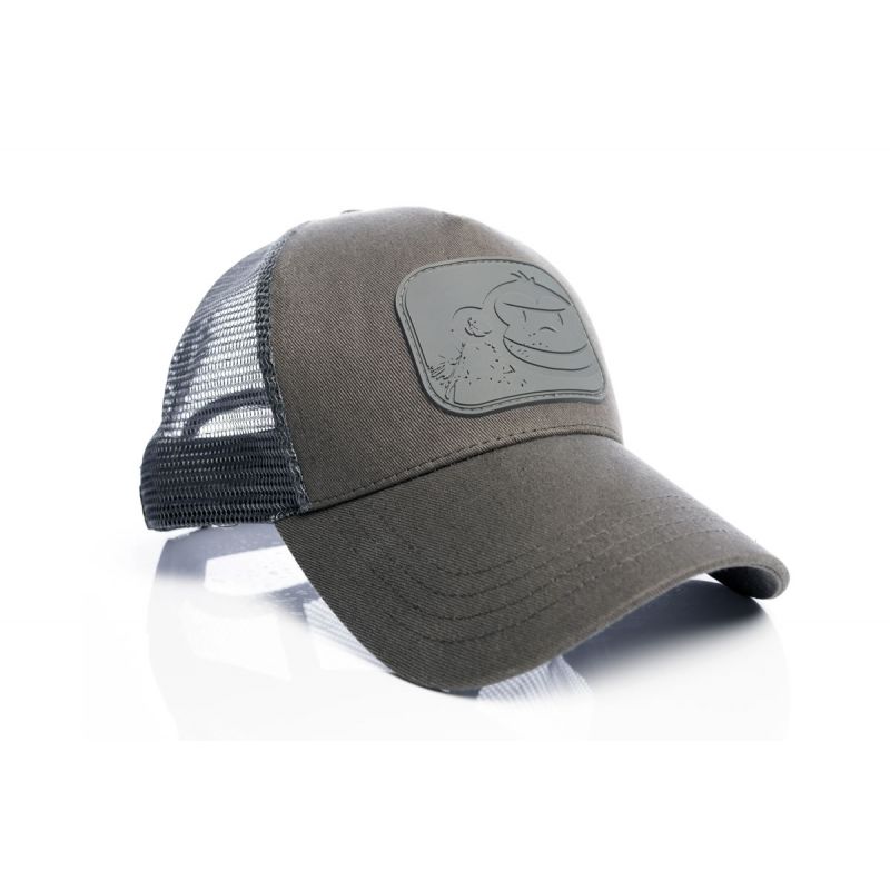 RidgeMonkey APEarel Dropback Trucker Cap Grey