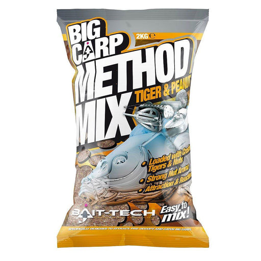 Bait-Tech Big Carp Method Mix Tigernut & Peanut 2kg - Lobbys Tackle