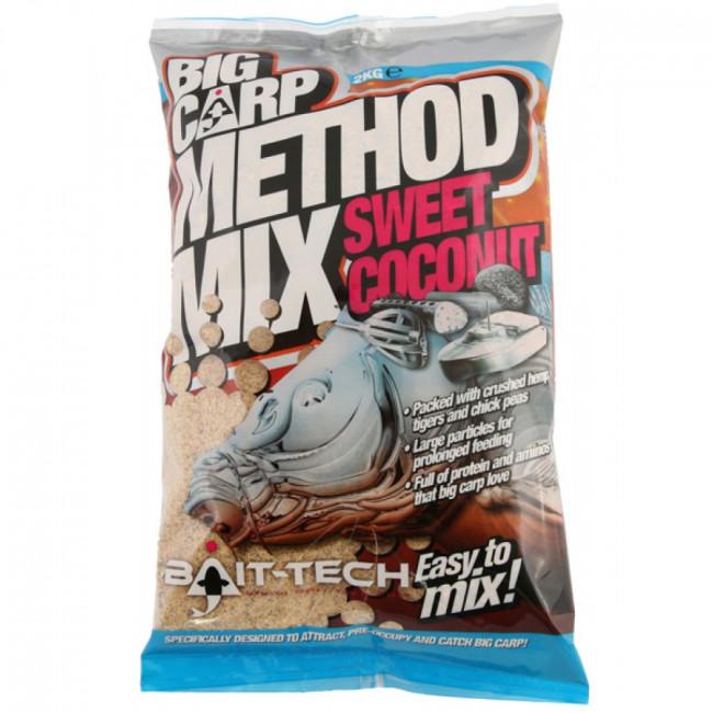 Bait-Tech Big Carp Sweet Coconut Method Mix 2kg - Lobbys Tackle