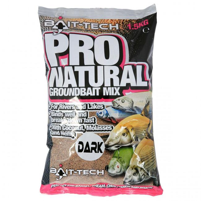 Bait-Tech Pro Natural Dark Groundbait 1.5kg - Lobbys Tackle