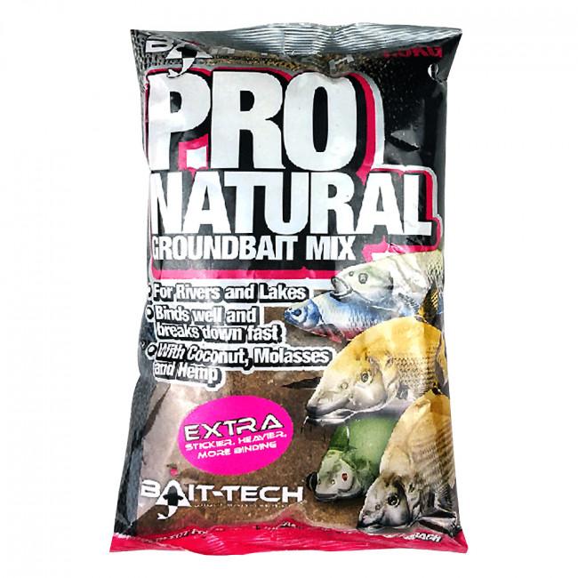 Bait-Tech Pro Natural Extra Groundbait 1.5kg - Lobbys Tackle
