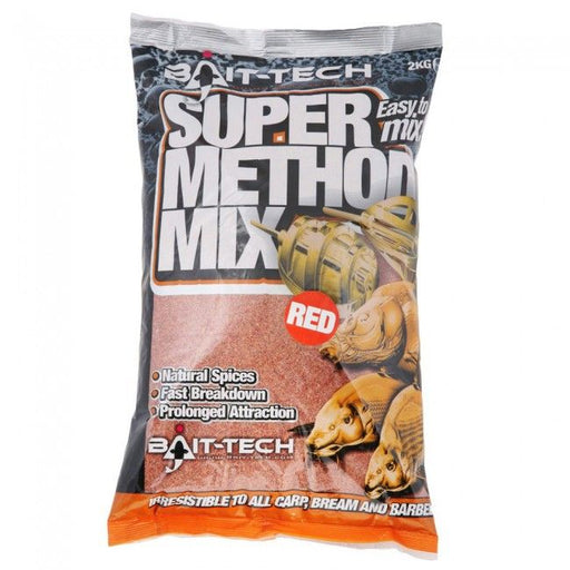 Bait-Tech Super Method Mix Red Groundbait 2kg - Lobbys Tackle