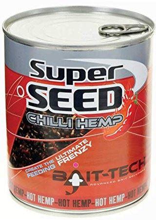 Bait-Tech Super Seed Chilli Canned Hemp 710g - Lobbys Tackle