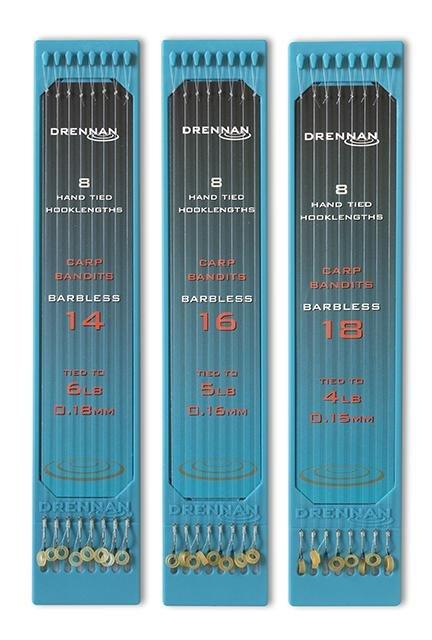 Drennan Hooklength Plate Barbless Carp Bandits - Lobbys Tackle